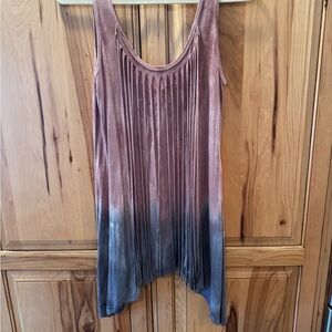 T Party Fashion Sleeveless Pink and Gray Tank